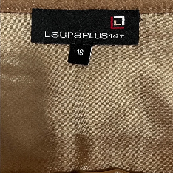 Coppery Gold Sequinned Skirt by Laura Plus 14+ - Picture 6 of 10